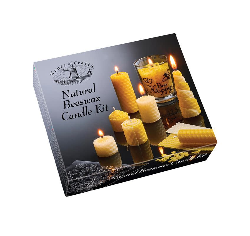 <p><a class="link " href="https://go.redirectingat.com?id=127X1599956&url=https%3A%2F%2Fwww.johnlewis.com%2Fhouse-of-crafts-beeswax-candle-making-kit%2Fp3677105&sref=https%3A%2F%2Fwww.prima.co.uk%2Fcraft%2Fg34413%2Fchristmas-craft-gifts%2F" rel="nofollow noopener" target="_blank" data-ylk="slk:BUY NOW;elm:context_link;itc:0;sec:content-canvas">BUY NOW</a> <strong>£17.99, John Lewis</strong></p><p>Burning beeswax candles is a natural air purifier and this fabulous kit contains all the materials needed to create them, including two candle glasses and embellishments.</p>