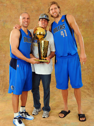 Dirk Nowitzki, Jason Terry, & Jason Kidd with the 2011 NBA