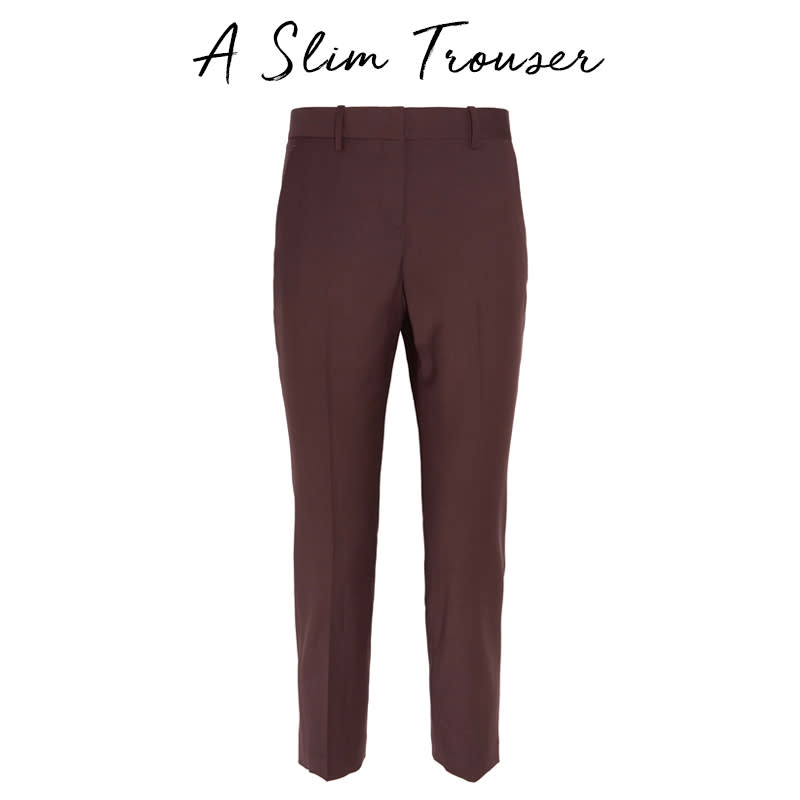 <a rel="nofollow noopener" href="http://rstyle.me/n/b3n4tmjduw" target="_blank" data-ylk="slk:Treeca 2 Cropped Wool-Blend Slim-Leg Pants, Theory, $315Cool with knits, tees and shirting, and flattering for every shape when cropped just above the ankle.;elm:context_link;itc:0;sec:content-canvas" class="link ">Treeca 2 Cropped Wool-Blend Slim-Leg Pants, Theory, $315<p>Cool with knits, tees and shirting, and flattering for every shape when cropped just above the ankle.</p> </a><ul> <strong>Related Articles</strong> <li><a rel="nofollow noopener" href="http://thezoereport.com/fashion/style-tips/box-of-style-ways-to-wear-cape-trend/?utm_source=yahoo&utm_medium=syndication" target="_blank" data-ylk="slk:The Key Styling Piece Your Wardrobe Needs;elm:context_link;itc:0;sec:content-canvas" class="link ">The Key Styling Piece Your Wardrobe Needs</a></li><li><a rel="nofollow noopener" href="http://thezoereport.com/fashion/celebrity-style/rosie-huntington-whiteley-denim-shirt-leather-jacket/?utm_source=yahoo&utm_medium=syndication" target="_blank" data-ylk="slk:Rosie Huntington-Whiteley's Styling Trick Makes Layering Super Easy;elm:context_link;itc:0;sec:content-canvas" class="link ">Rosie Huntington-Whiteley's Styling Trick Makes Layering Super Easy</a></li><li><a rel="nofollow noopener" href="http://thezoereport.com/entertainment/celebrities/kim-kardashian-birthday-video/?utm_source=yahoo&utm_medium=syndication" target="_blank" data-ylk="slk:Kanye's Birthday Video To Kim Is The Cutest Thing We've Ever Seen;elm:context_link;itc:0;sec:content-canvas" class="link ">Kanye's Birthday Video To Kim Is The Cutest Thing We've Ever Seen</a></li></ul>