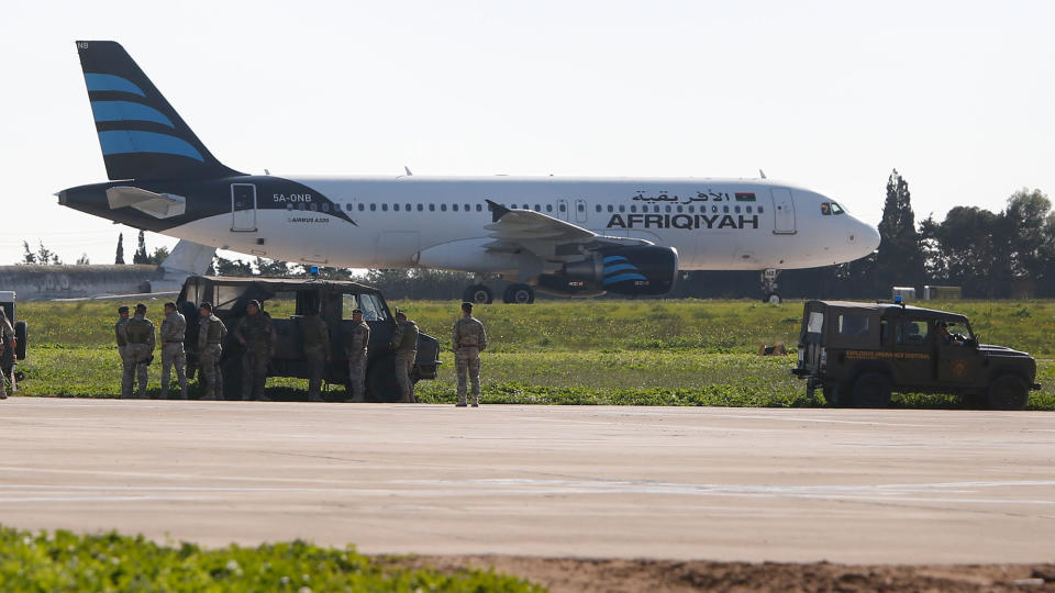 Hijacked Libyan plane diverted to Malta