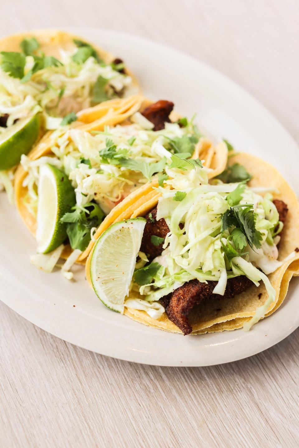 Tacos at California Tortilla.