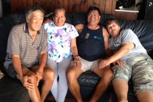 <p>Courtesy Lindamae Lawelawe</p> From left, siblings Melvin Carillo, Lindamae Lawelawe, Douglas Carillo and his wife Alice