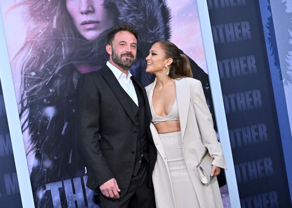 los angeles, california may 10 ben affleck and jennifer lopez attend the los angeles premiere of netflixs the mother at westwood regency village theater on may 10, 2023 in los angeles, california photo by axellebauer griffinfilmmagic