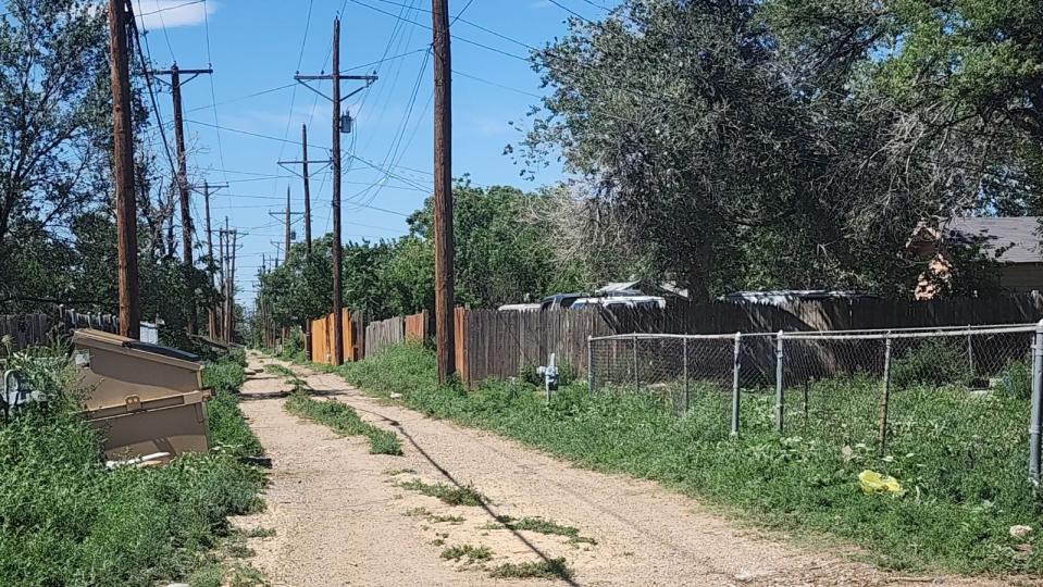 Amarillo officers worked the scene of an officer-involved shooting earlier Monday afternoon in the 300 block of South Georgia.