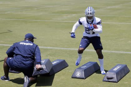 Ezekiel Elliott has denied to police a domestic violence claim in Ohio. (AP)