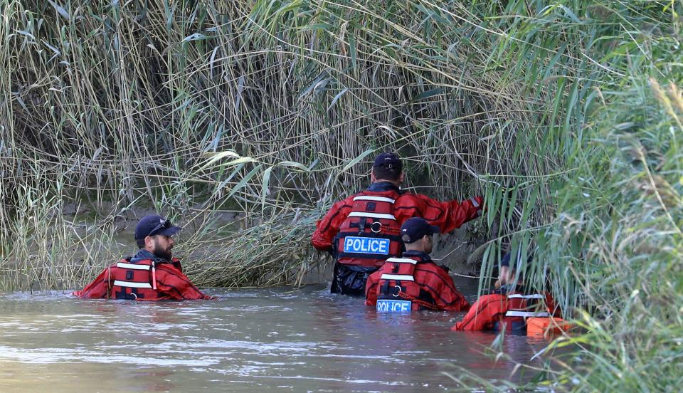 Search and rescue teams searched the banks of the River Stour (PA)