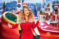 Mariah Carey performs during her holiday special "Mariah Carey’s Magical Christmas Special" available Friday on Apple TV+. (Apple TV+ via AP)