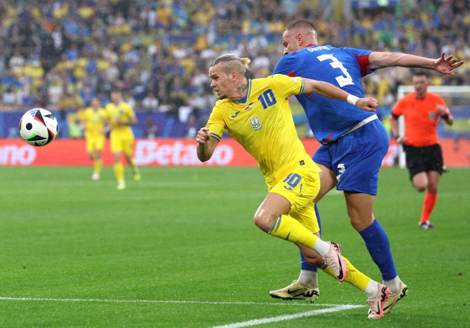 Mudryk ultimately played an important role in Ukraine securing three points (Getty Images)