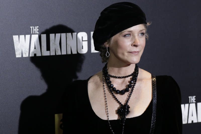 Melissa McBride arrives on the red carpet at AMC's 'The Walking Dead' Season 6 Fan Premiere Event at Madison Square Garden in 2015 in New York City. File Photo by John Angelillo/UPI