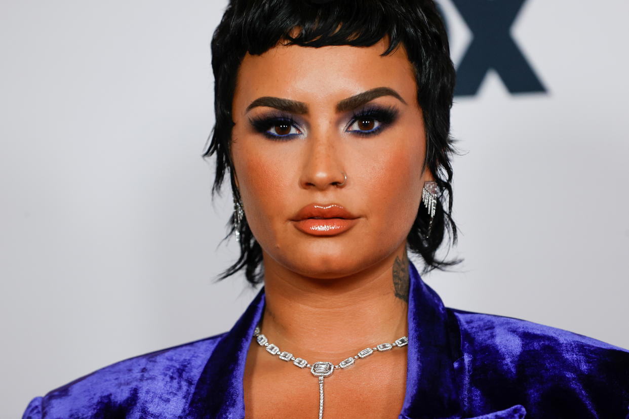 Demi Lovato (pictured in May) has shaved their head. (Photo: REUTERS/Mario Anzuoni)