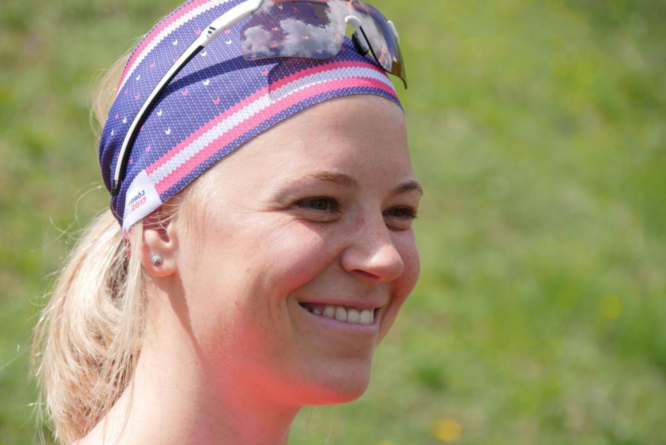 Miriam Neureuther, Olympia-Silbermedaillengewinnerin und zweifache Biathlon-Mannschaftsweltmeisterin, warnt aus eigener Erfahrung vor Magersucht im Spitzensport.  (Bild: BR / Werner Schmidbauer)