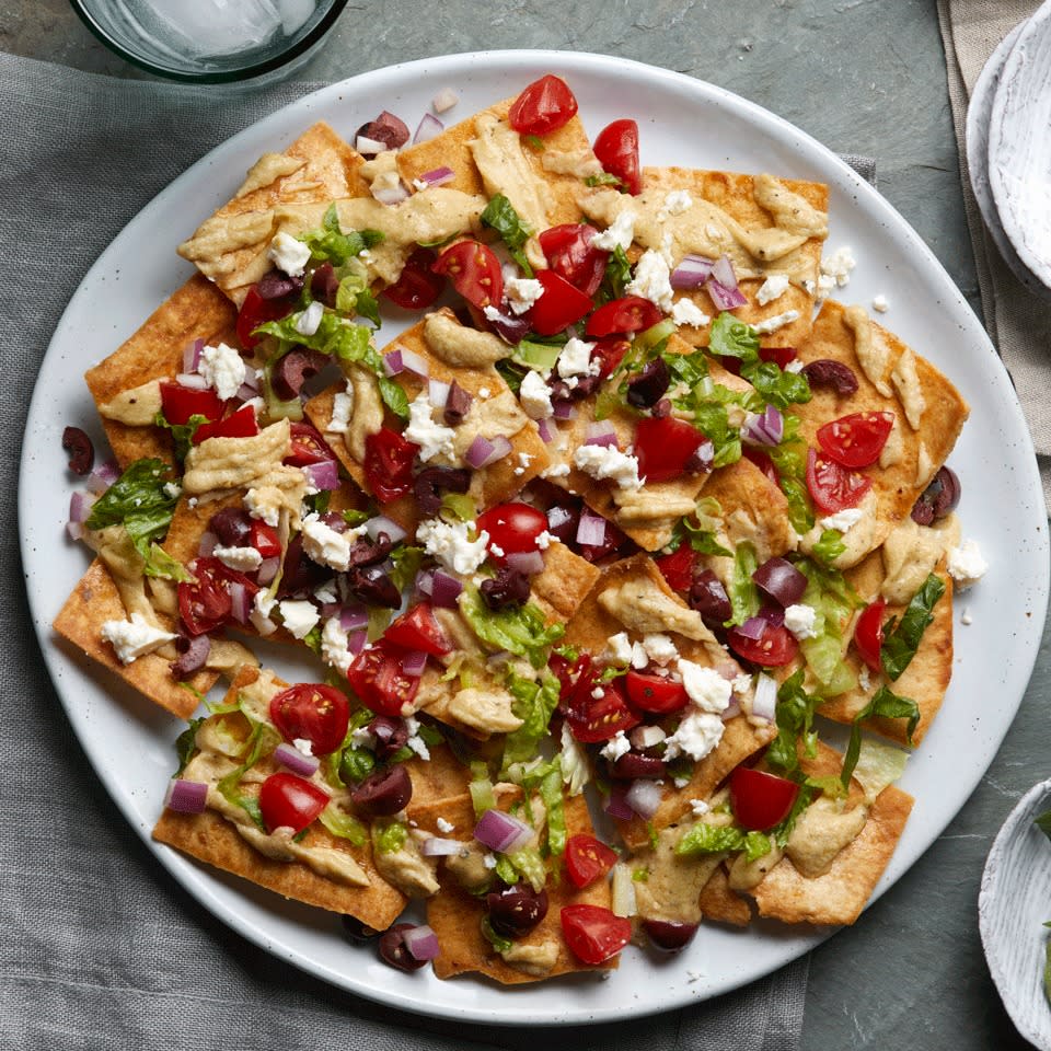 Greek Salad Nachos