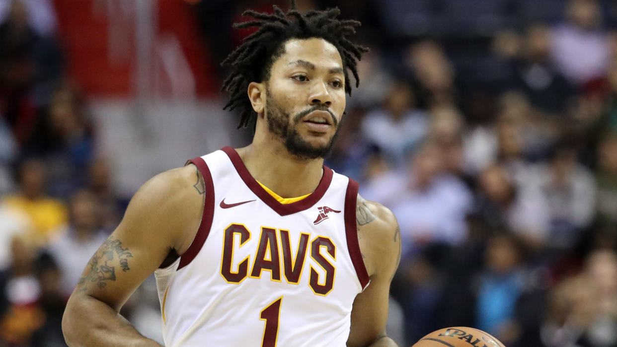 Derrick Rose is in his first season with the Cavs. (AP)