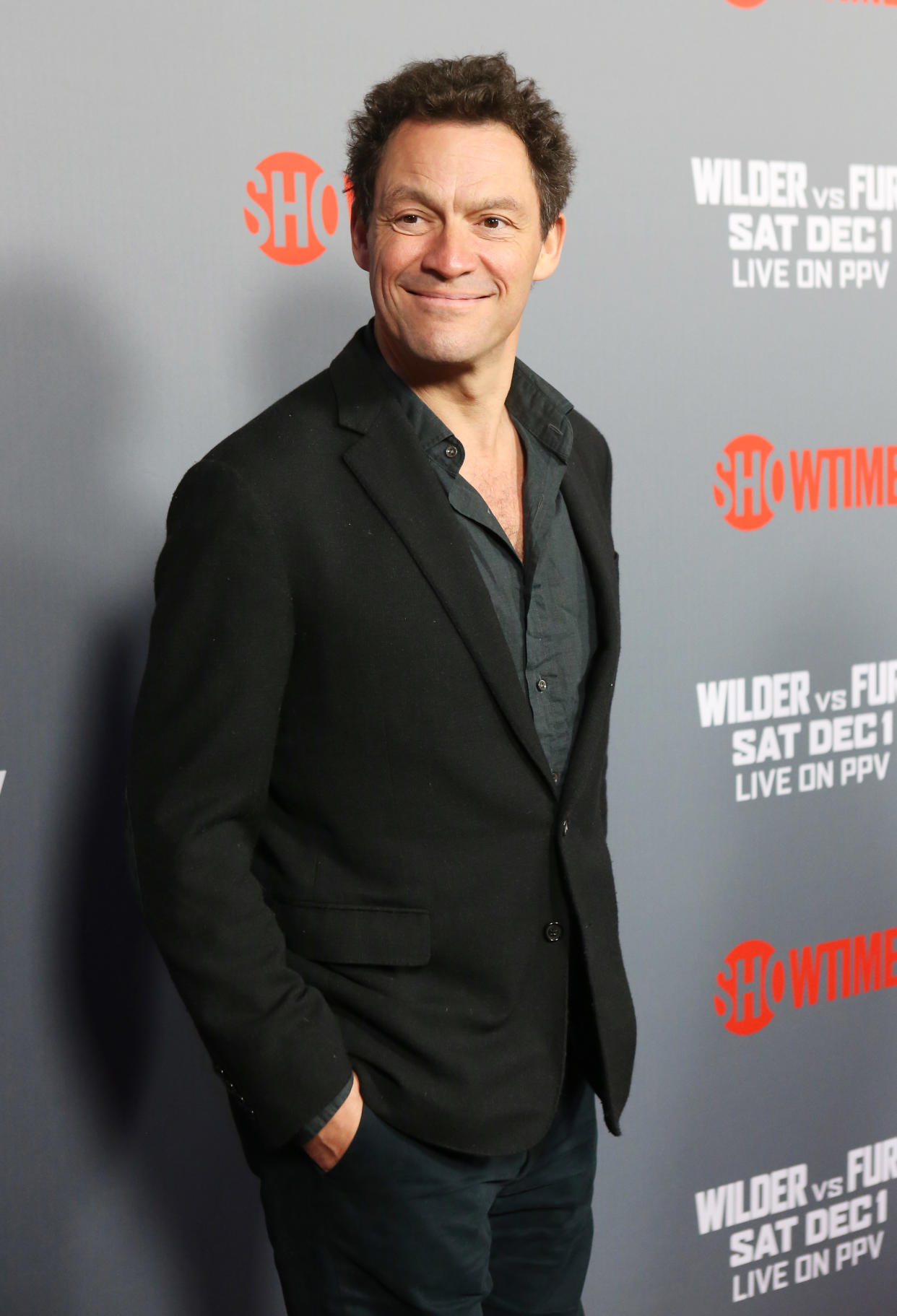 Dominic West, currently known in America for his role in the Showtime series <em>The Affair</em>, arrives at the premiere of a Showtime boxing event in early December 2018. (Photo: Michael Tran/FilmMagic)