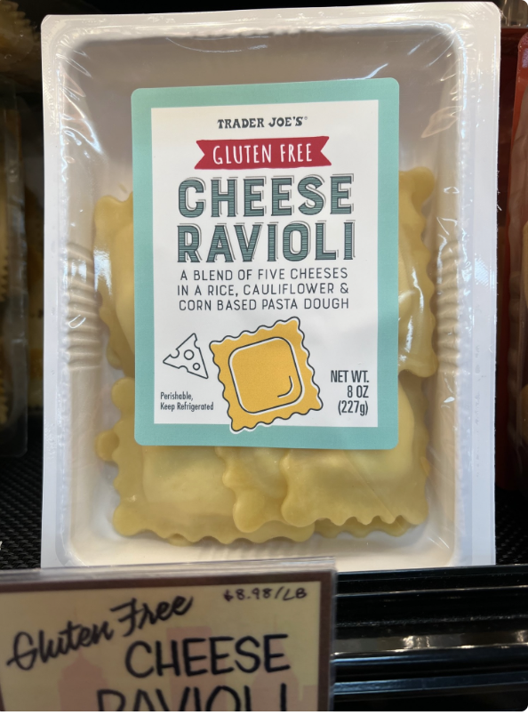 Trader Joe's Gluten Free Cheese Ravioli
