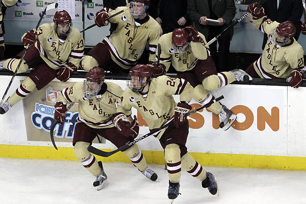 Boston College Beats Ferris State to Win Hockey Title - The New York Times