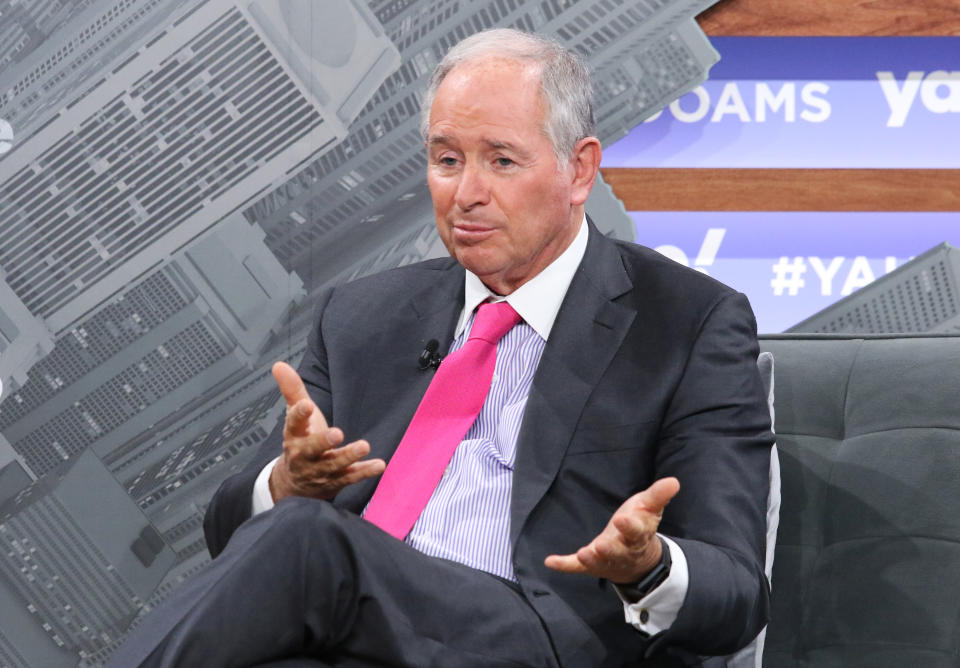 NEW YORK, NEW YORK - OCTOBER 10: CEO of the Blackstone Group Stephen Schwarzman attends the Yahoo Finance All Markets Summit at Union West Events on October 10, 2019 in New York City. (Photo by Jim Spellman/Getty Images)