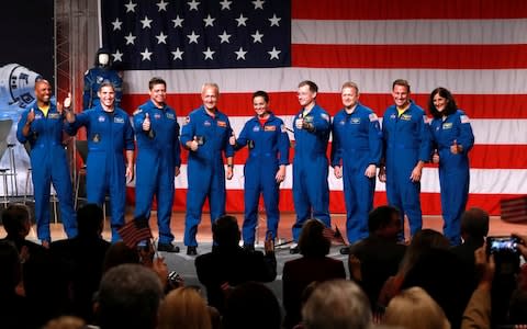 President Tsai visited the NASA Johnson Space Centre in Houston - Credit: Richard Carson/Reuters 