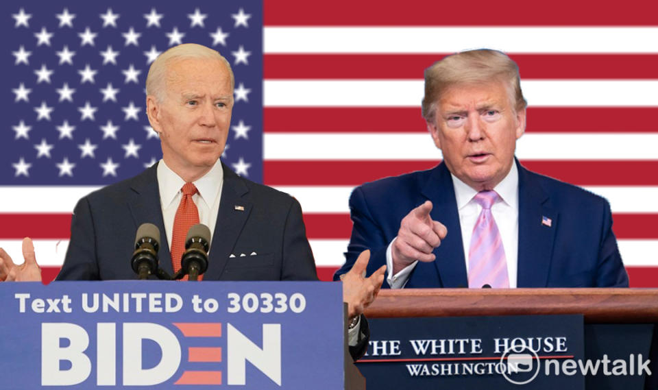 美國總統候選人拜登（左）與川普（右）   圖：新頭殼合成