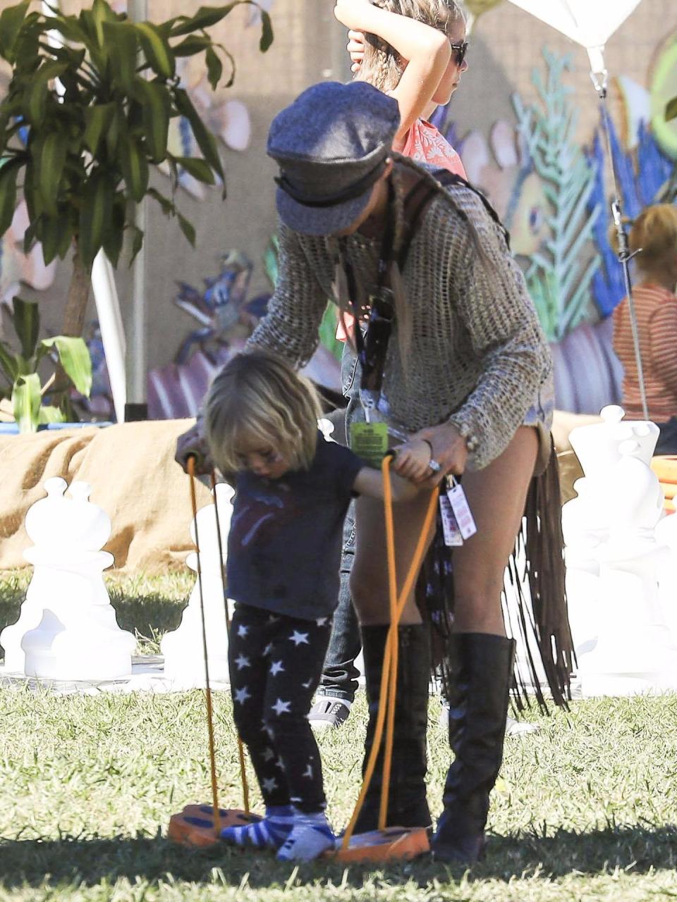 Elsa Pataky attends Splendour in the Grass with the twins