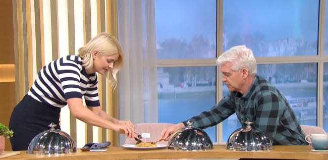 Holly Willoughby and Phillip Schofield on This Morning