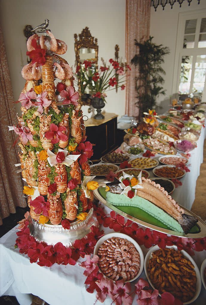 <p>Back in the '50s and '60s, it was almost just as important what the food looked like as how it tasted. We're talking fruit cornucopias, seafood towers, and don't even get us started on what they did to Jell-O. </p>