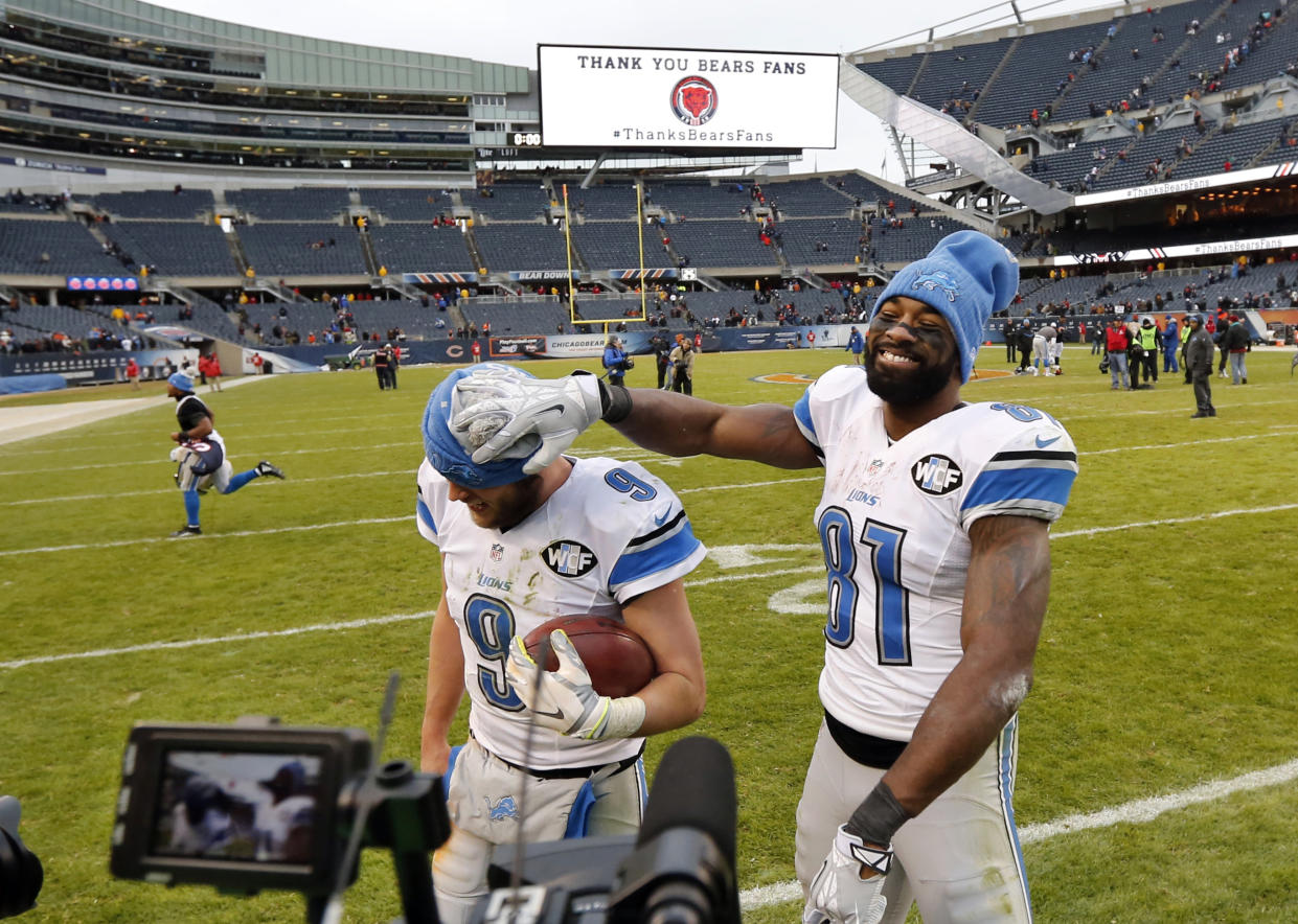 The Calvin Johnson-Matthew Stafford tandem was good enough to get Detroit into the postseason three times. They lost in each of those playoff games. (AP Photo/Charles Rex Arbogast)