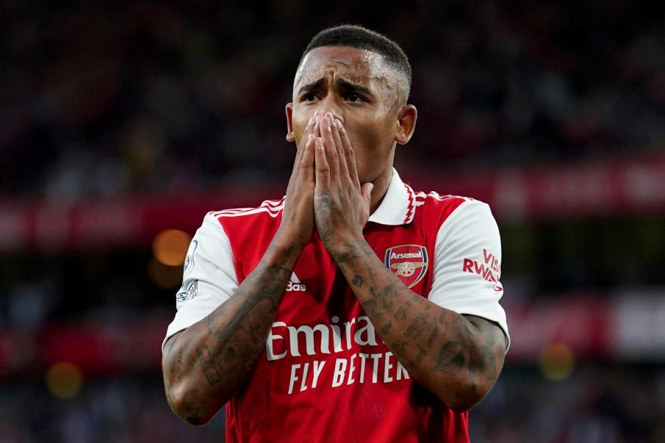 Arsenal forward Gabriel Jesus has undergone surgery on a knee injury sustained at the World Cup with Brazil (Mike Egerton/PA) (PA Wire)
