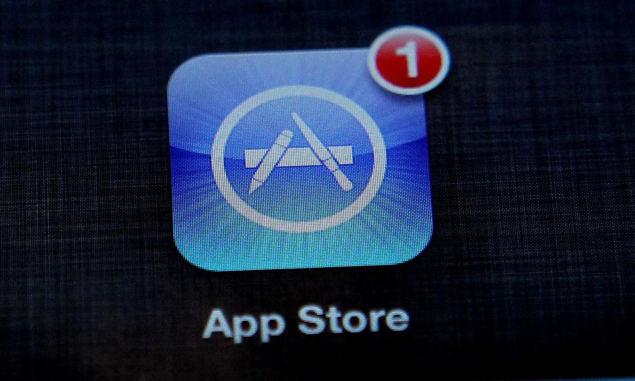 The Apple App store app on an iPad (PA Archive)