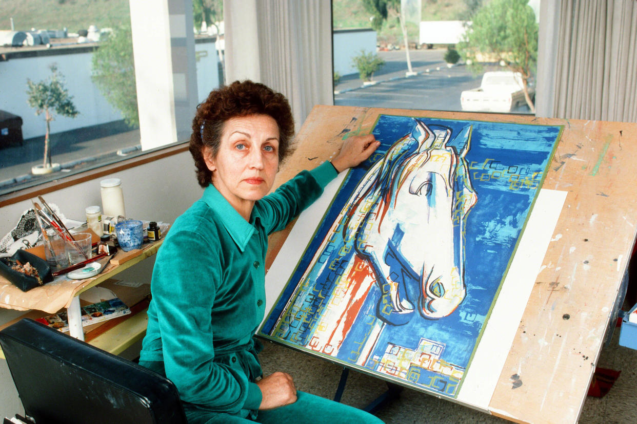 Françoise Gilot, ici à La Jolla en California, en 1982.