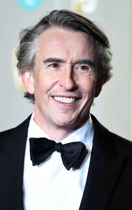 Steve Coogan attends the red carpet arrivals at the British Academy Film Awards at the Royal Albert Hall in London in 2019. File Photo by Rune Hellestad/UPI
