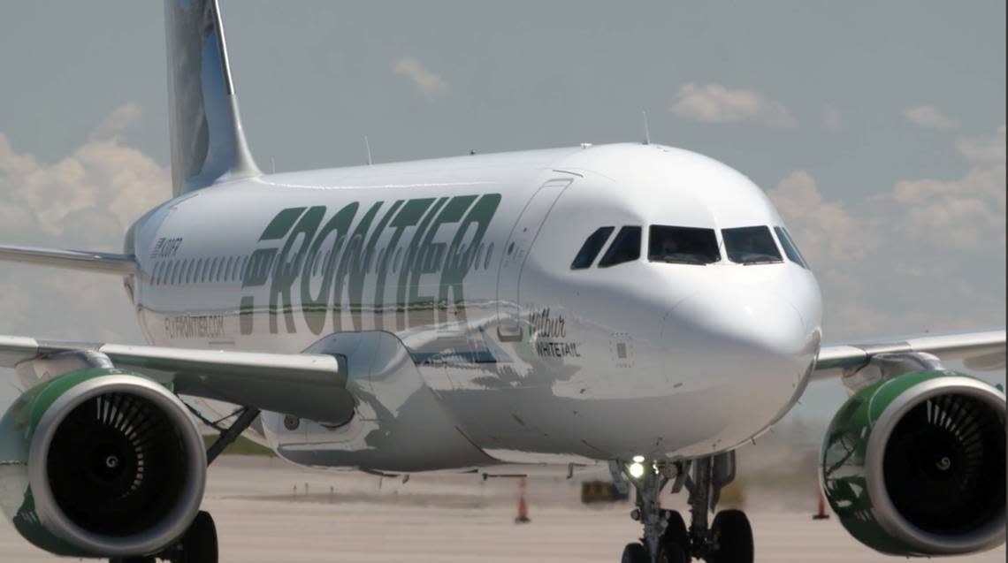 Frontier Airlines is cutting service from Las Vegas to Charlotte route.