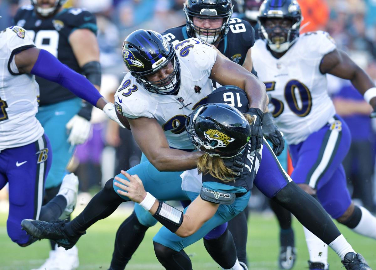 Calais Campbell's return soured by loss to Jaguars; Lamar Jackson praises  Trevor Lawrence