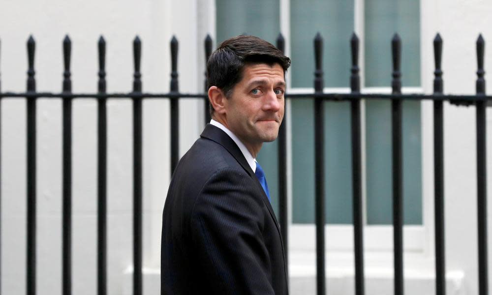 Speaker of the House Paul Ryan visited London during a recess before Congress must attempt to avert a government shutdown, a healthcare compromise and tax reform.