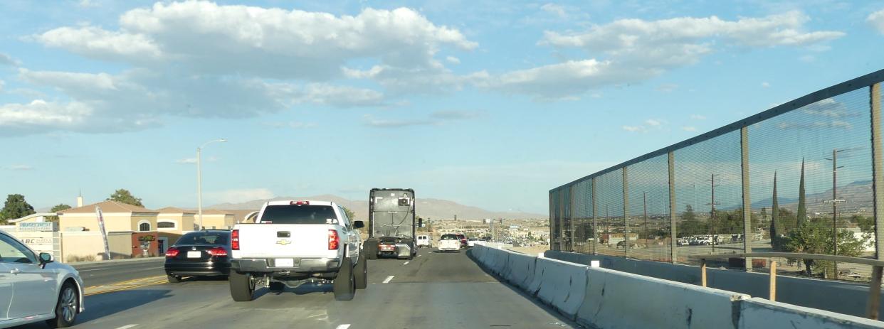 Improvements to the Bear Valley Road Bridge over the BNSF railroad tracks will force the temporary closure of several lanes over three days on the roadway in Victorville.