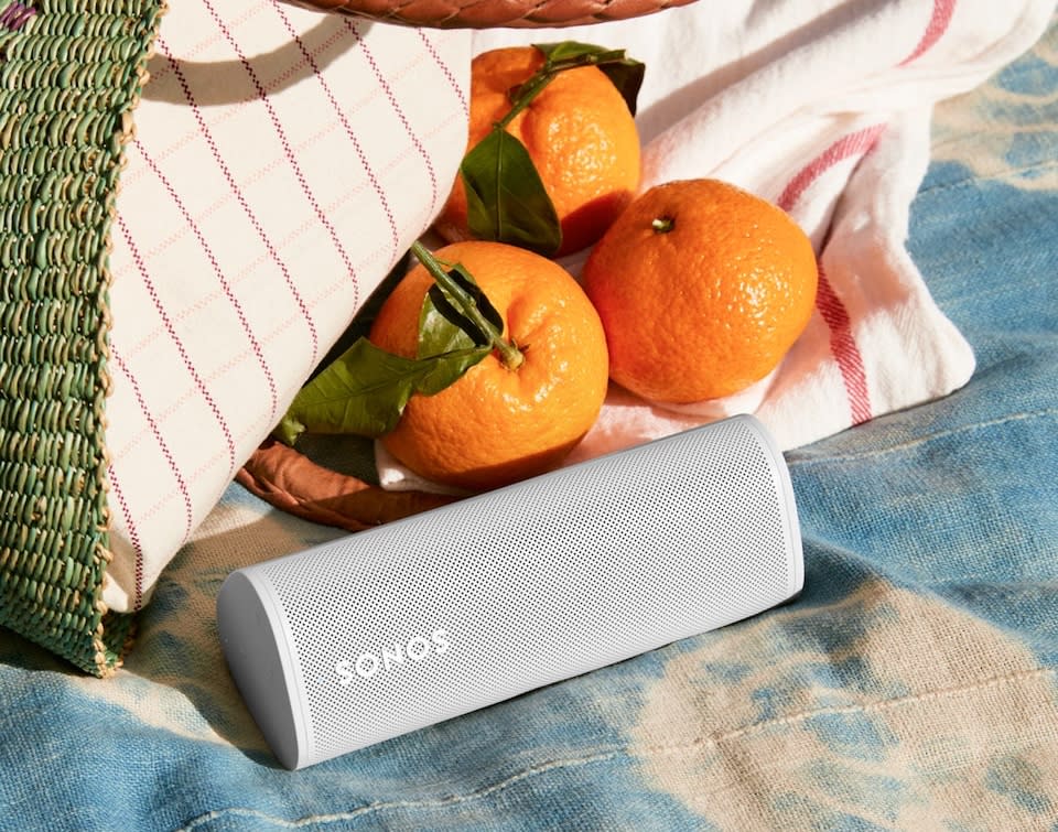 The Sonos Roam lets you bring your favorite songs with you whether rain or shine. (Image: Sonos)