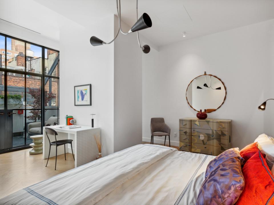 bedroom inside 23 cornelia street