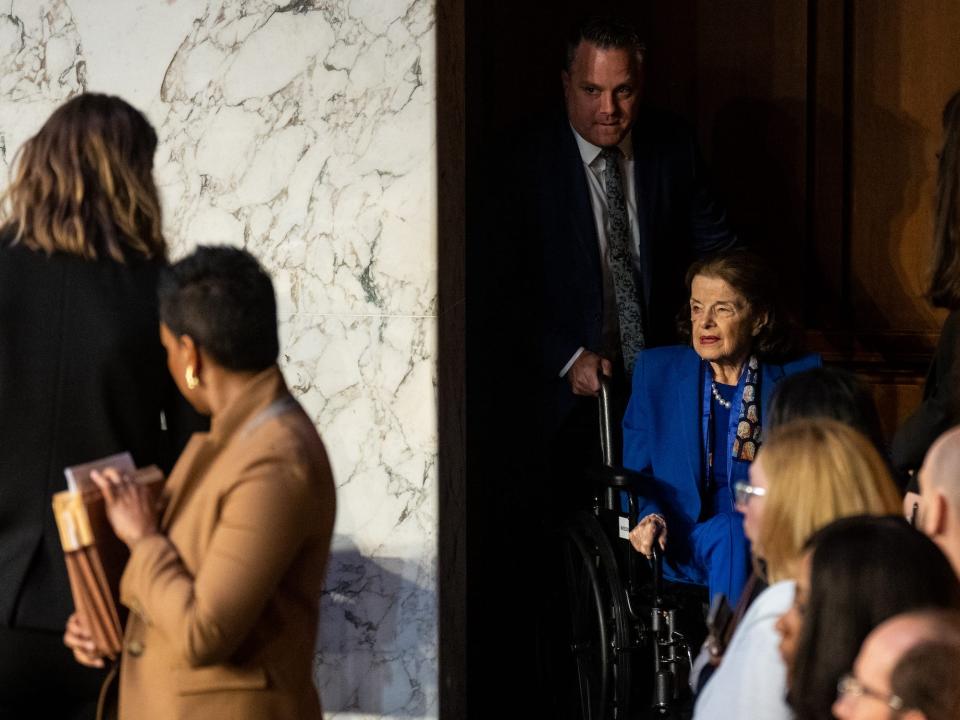 Feinstein at the Capitol on May 11.