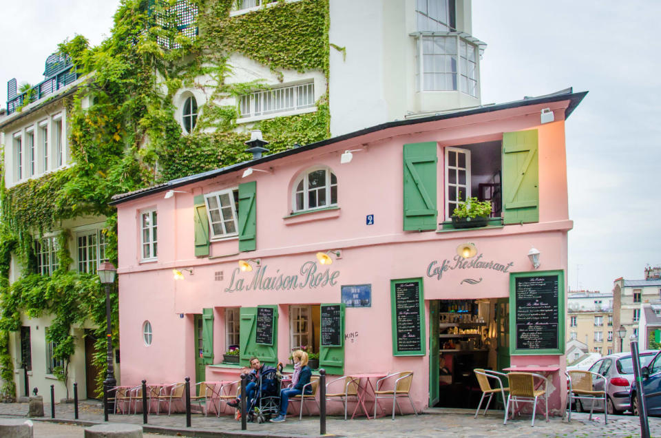 The restaurant La Maison Rose in Paris, France