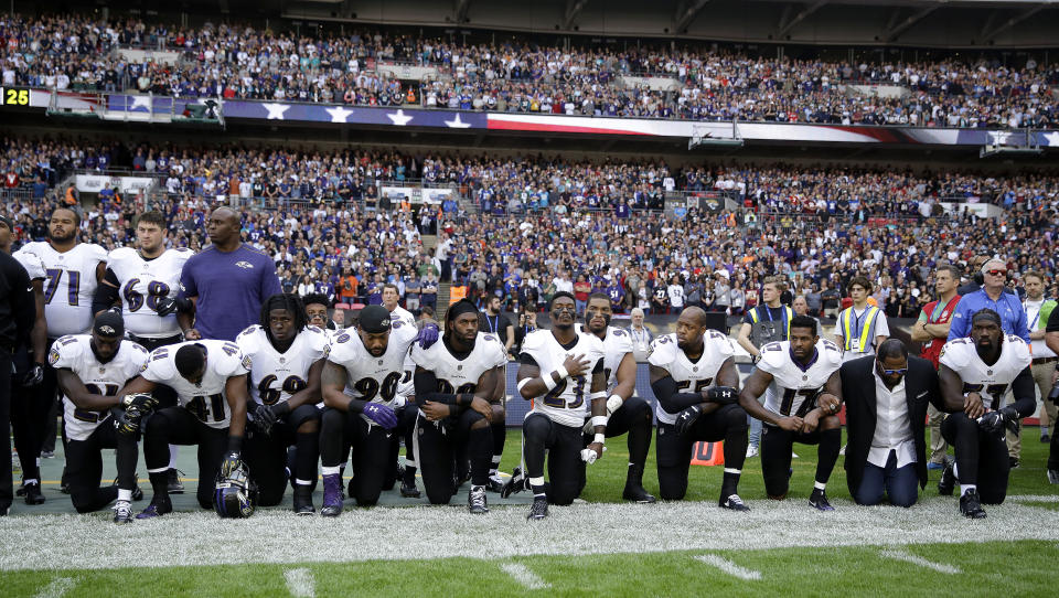 NFL anthem reactions