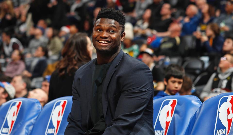 Unless the Pelicans are in the business of teasing their fans, Zion Williamson's return is indeed imminent. (AP Photo/David Zalubowski)