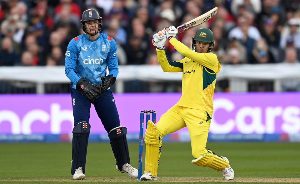 Alex Carey during the third ODI between Australia and England.