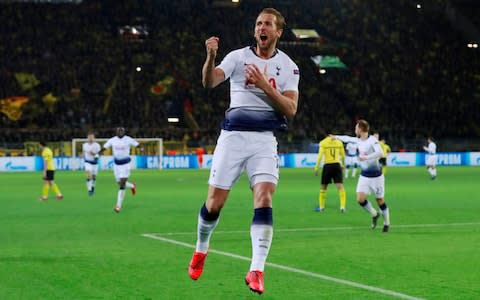 Kane celebrates - Credit: Action Images