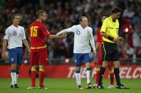 <p>Another red card for Wayne Rooney as he is sent off against Montenegro in a Euro 2012 qualifier. </p>