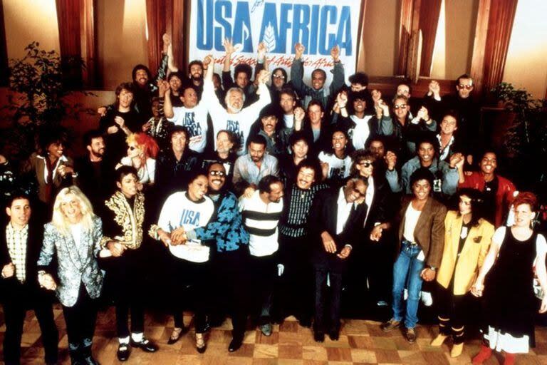 "We Are The World" contó con 45 artistas de primer nivel de la época de los ochenta
