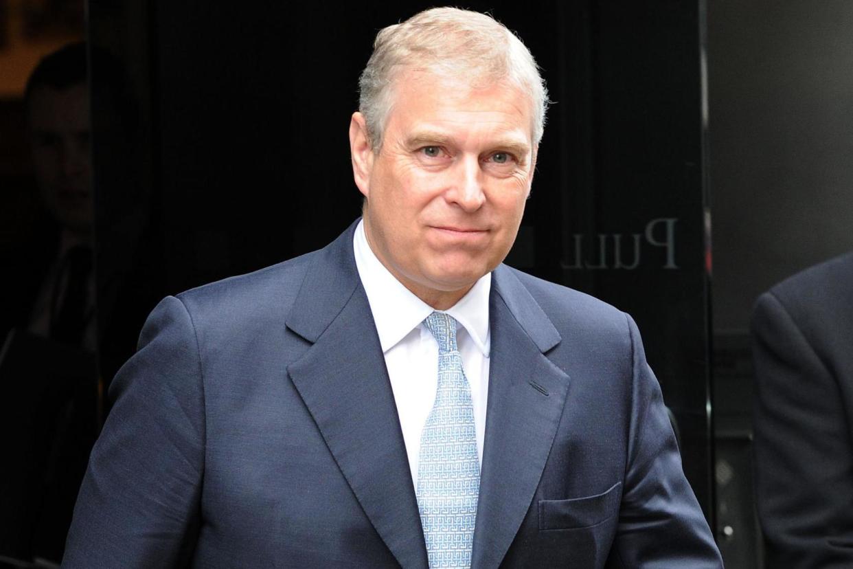 Prince Andrew, Duke of York visits Mother London on March 13, 2013 in London, England: Getty Images