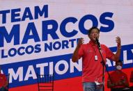 Philippine presidential candidate Ferdinand "Bongbong" Marcos Jr is widely predicted to win election in a landslide (AFP/Ted ALJIBE)