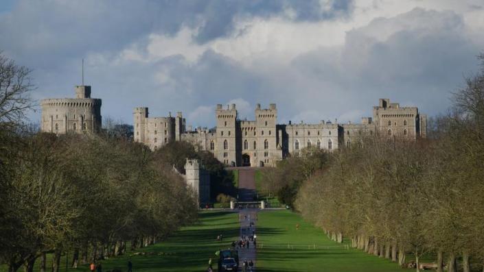 Un tiro largo del castillo de Windsor