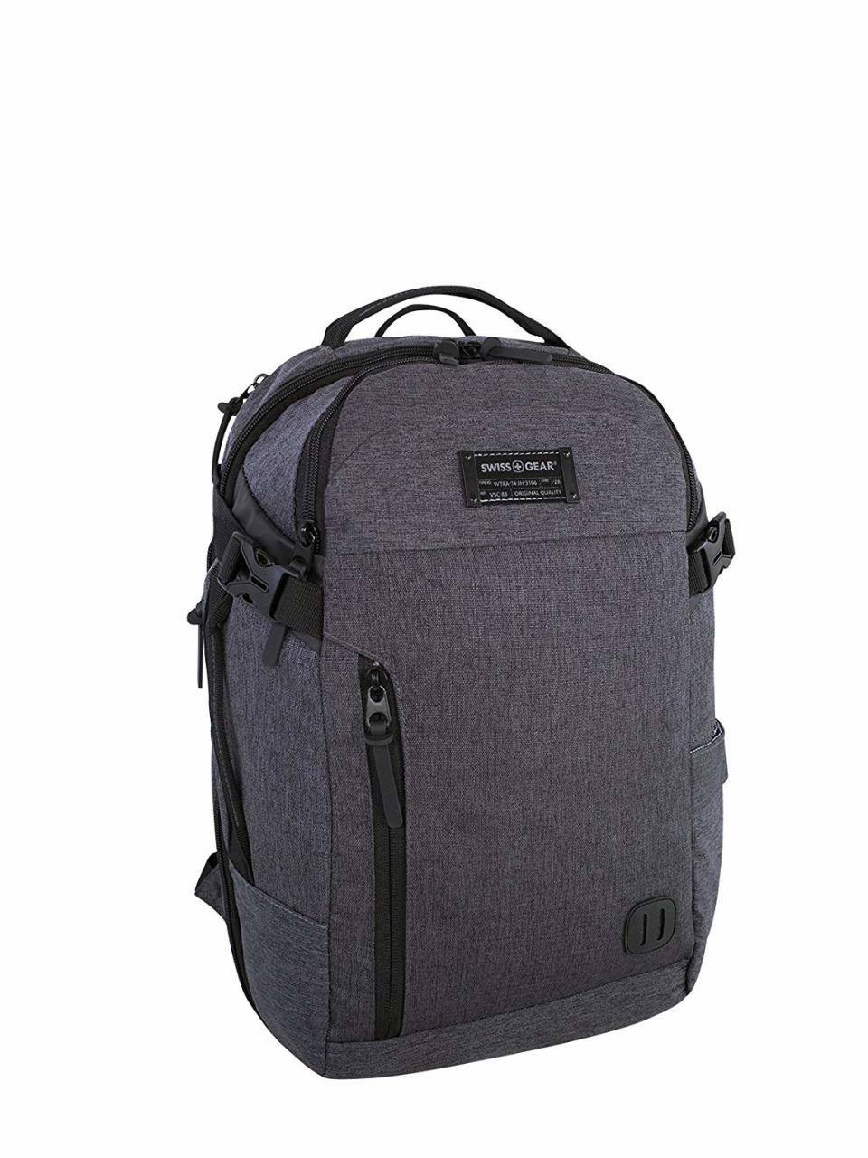 Swiss Gear Getaway Under Seat - 15.6-Inch Laptop Backpack, Grey