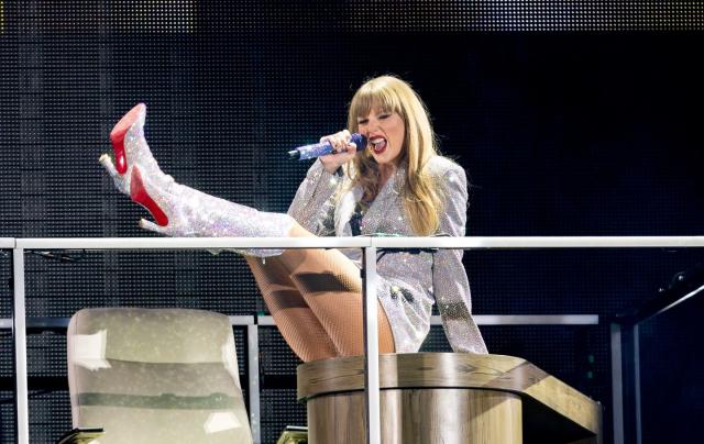 Taylor Swift Takes 'Eras Tour' Wardrobe and Louboutins to Mexico City –  Footwear News
